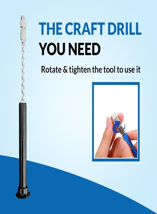 R H LIFESTYLE PCB Hand Drill with 4 Micro Drill Bits - Ideal for Epoxy Resin Art, Woodworking, DIY Crafts, Resin Keychains & Jewelry Making - Image 4